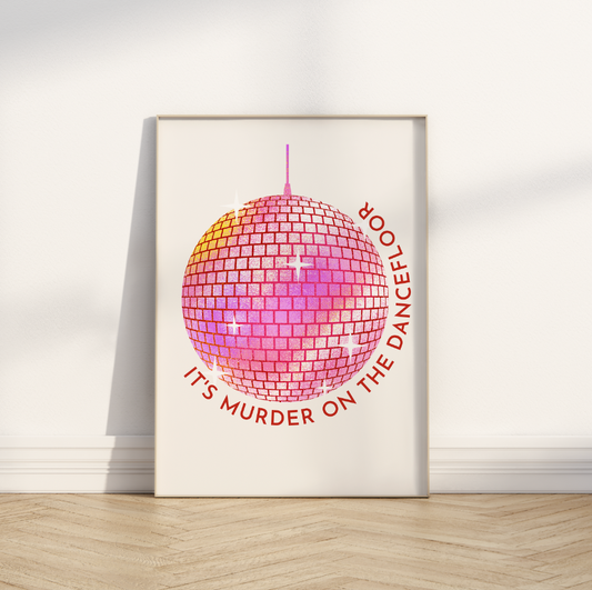 Murder on the Dancefloor Disco Ball Print ❤️‍🔥 Inspired by Sophie Ellis-Bextor