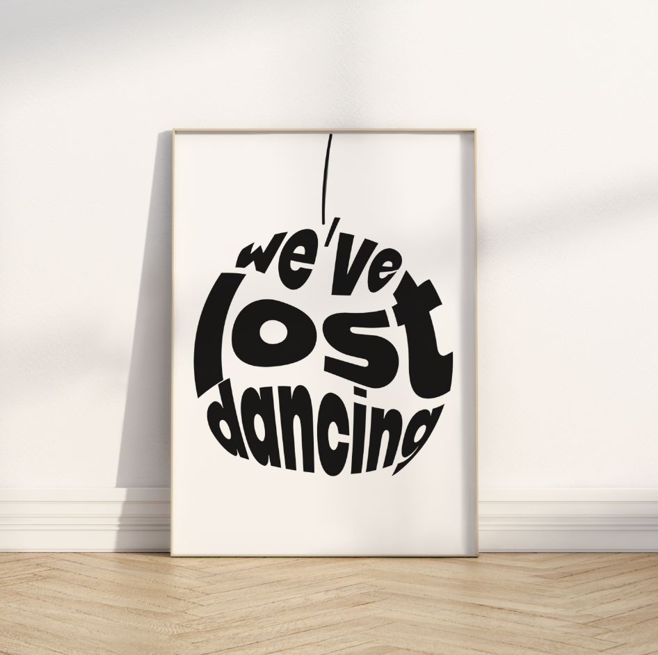 WE'VE LOST DANCING  DISCO BALL TYPOGRAPHY ❤️‍🔥 INSPIRED BY FRED AGAIN & MAREA