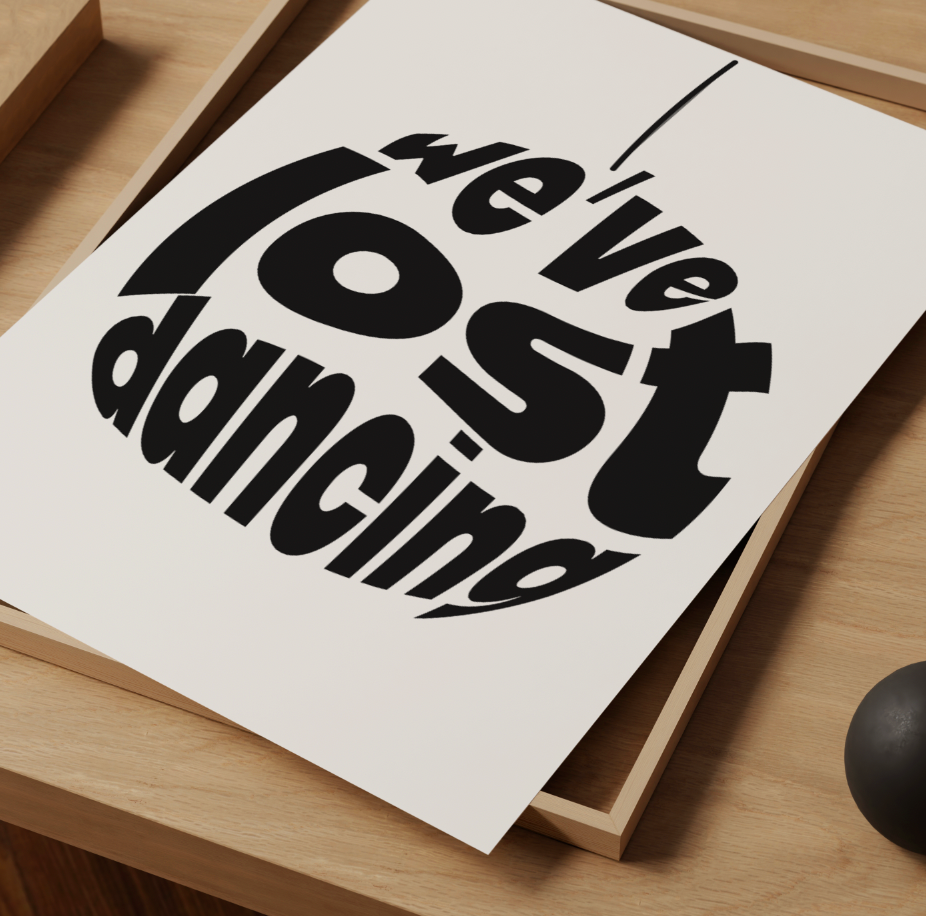 WE'VE LOST DANCING  DISCO BALL TYPOGRAPHY ❤️‍🔥 INSPIRED BY FRED AGAIN & MAREA